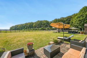 seated area with view over countryside